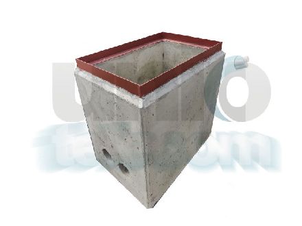 K1 előregyártott betonszekrény sima kerettel