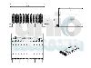 4U (3U+1U) optikai rendező gyűrűs panellel 144 szálig töltve