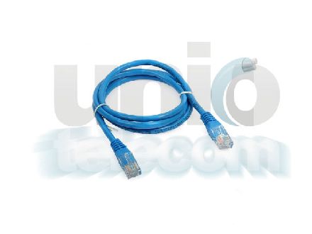 UTP Cat5e szerelt patch kábel, kék, 1m