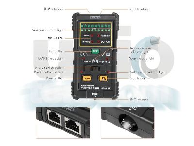 Érpárkereső és UTP tester  MS6816 - BNC, RJ45