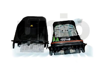 Optikai kötődoboz 3M BPEO (N501834) 4SC/APC toldóval és 1db 1/4 PLC splitterrel szerelve 