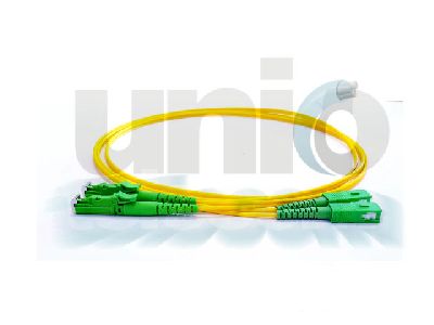 E2000/APC-SC/APC optikai patch kábel, duplex, SM, 3m