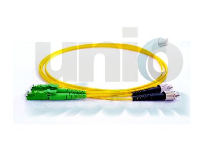 E2000/APC - FC/PC optikai patch kábel, duplex, SM, 8m