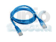 UTP Cat5 szerelt patch kábel, kék, 1m