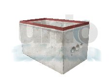 Betonszekrény N2, betonakna viacoloros kerettel 6cm-es kőhöz
