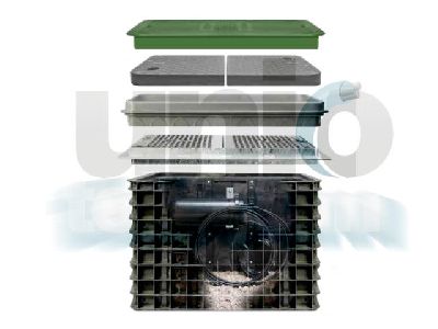Bulk 7 műanyag akna, Shield fedlappal, B125, 914x1333x883