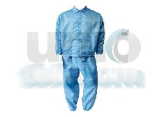 Antisztatikus, tisztaszoba ruha szett ( nadrág, kabát) - kék 